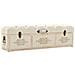 Cassapanca 110 cm Crema in Legno Massello di Abete - Foto miniatura 1