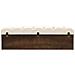 Cassapanca 110 cm Crema in Legno Massello di Abete - Foto miniatura 4