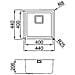 LIW400SACMU Lavello Inox W-Square 400 Satinato Inox  - Foto miniatura 2