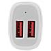 Caricatore per auto USB a due porte, 24 W / 4,8 A, bianco - Ricarica 2 tablet contemporaneamente - Foto miniatura 2