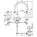 Liberty Batteria Lavabo Con Bocca Orientabile Cromo 17cr214 - Foto miniatura 2