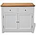 Credenza 90x33,5x83 cm in Massello di Rovere - Foto miniatura 3