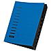 Cartellina Con Divisori Blu Din A4 Cartone Truciolato Numero Scomparti: 12 - Foto miniatura 1