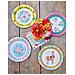 Talking Tables - 8 Piatti In Cartone Con Fiori Gipsy 23 Cm - Foto miniatura 2