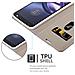 Custodia Compatibile Con Motorola Moto Z In Grigio Chiaro Marrone - Coperchio Protettiva Con Chiusura Magnetica, Funzione Stand E Tasca Per Le Carte - Foto miniatura 4