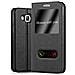 Custodia Compatibile Con Samsung Galaxy J5 2015 In Nero Cometa - Coperchio Protettivo Con Chiusura Magnetica, Funzione Stand E 2 Finestre Di Visualizzazione - Foto miniatura 1