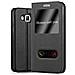 Custodia Compatibile Con Samsung Galaxy J5 2015 In Nero Cometa - Coperchio Protettivo Con Chiusura Magnetica, Funzione Stand E 2 Finestre Di Visualizzazione - Foto miniatura 4