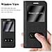 Custodia Compatibile Con Samsung Galaxy J5 2015 In Nero Cometa - Coperchio Protettivo Con Chiusura Magnetica, Funzione Stand E 2 Finestre Di Visualizzazione - Foto miniatura 5