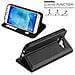 Custodia Compatibile Con Samsung Galaxy J5 2015 In Nero Cometa - Coperchio Protettivo Con Chiusura Magnetica, Funzione Stand E 2 Finestre Di Visualizzazione - Foto miniatura 7
