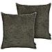 Set Di 2 Cuscini Decorativi In Stile Vintage Grigi 45 X 45 Cm Melur - Foto miniatura 11