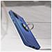 Cover Samsung Galaxy A21s Bimateriale Anello In Metallo Funzione Supporto Blu - Foto miniatura 3