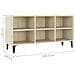 Mobile TV con Gambe in Metallo Rovere Sonoma 103,5x30x50 cm - Foto miniatura 6