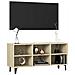 Mobile TV con Gambe in Metallo Rovere Sonoma 103,5x30x50 cm - Foto miniatura 7