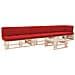 Set Divani in Pallet con Cuscini 4 pz in Pino Impregnato - Foto miniatura 1