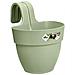 Vaso Da Fiori - Vibia Campana Easy Hanger Small - Verde Pistacchio - Balcone Esterno - L 24,1 X P 20,5 X H 26,5 Cm - Foto miniatura 1
