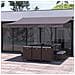 Tenda Da Sole Manuale Grigio Tortora 4 X 3 M Adro - Foto miniatura 1