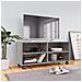 Mobile Tv Con Ruote Grigio Sonoma 90x35x35cm Legno Multistrato - Foto miniatura 1