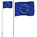 Asta E Bandiera Europa 6,23 M Alluminio - Foto miniatura 2