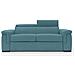 Giunone Divano Letto Alto 18 Cm. Impermeabile T02 Azzurro - Foto miniatura 3