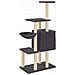 Albero Per Gatti Con Tiragraffi In Sisal Grigio Scuro 131 Cm - Foto miniatura 5