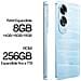 A60 4G 256GB 8GB Ram Display 6.67" LCD HD+ Dual Sim 5000 mAh Ripple Blue - Foto miniatura 5