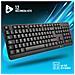 Tastiera USB NGS-KEYBOARD-0345  per Casa e Ufficio (Layout Francese) Colore Nero - Foto miniatura 4