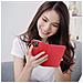 Smart Book Custodia A Libro Poket Flip Cover Case Per Apple Iphone 16 Plus Red - Foto miniatura 5