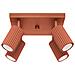 Lampada Da Soffitto Karbon 4 Rosso Ocra Sl. 1640 - Minimalista Lampada Da Soffitto Ocra Rossa 16.5x25x25 Cm - Foto miniatura 1