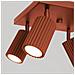 Lampada Da Soffitto Karbon 4 Rosso Ocra Sl. 1640 - Minimalista Lampada Da Soffitto Ocra Rossa 16.5x25x25 Cm - Foto miniatura 5