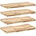 Mensole Da Parete 4 Pz 80x40x4 Cm Legno Acacia Non Trattato - Foto miniatura 2