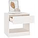 Lusso Casadino -  Comodino Bianco 40x31x40 Cm In Legno Massello Di Pino - Foto miniatura 2