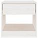 Lusso Casadino -  Comodino Bianco 40x31x40 Cm In Legno Massello Di Pino - Foto miniatura 3