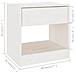Lusso Casadino -  Comodino Bianco 40x31x40 Cm In Legno Massello Di Pino - Foto miniatura 6