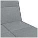 Divano Letto a 2 Posti con Poggiapiedi Grigio Chiaro in Tessuto - Foto miniatura 9