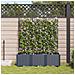 Vaso da giardino con trellis 3 pz Grigio 120x40x143 cm - Foto miniatura 3