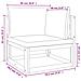 Set Salotto Giardino 7pz Cuscini Grigio Chiaro Legno Massello - Foto miniatura 8