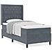 Letto Box Spring con Materasso Grigio Scuro 90x200 cm in Velluto - Foto miniatura 3