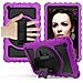 Custodia Per Samsung Galaxy Tab A 8.0"" Supporto E Tracolla Viola - Foto miniatura 1