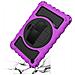Custodia Per Samsung Galaxy Tab A 8.0"" Supporto E Tracolla Viola - Foto miniatura 3