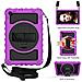 Custodia Per Samsung Galaxy Tab A 8.0"" Supporto E Tracolla Viola - Foto miniatura 4