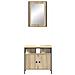 Set di Armadietti per Bagno a 2 Pezzi Rovere Ingegnerizzato - Foto miniatura 7