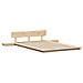Struttura del letto Marrone 135 x 190 cm legno - Foto miniatura 1