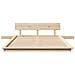 Struttura del letto Marrone 135 x 190 cm legno - Foto miniatura 5