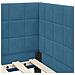 Cornice del letto ad angolo Blu 100 cm x 200 cm Velluto - Foto miniatura 9