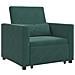 Divano Letto Singolo Verde scuro 90 x 165 x 87 cm Velluto - Foto miniatura 1