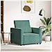 Divano Letto Singolo Verde scuro 90 x 165 x 87 cm Velluto - Foto miniatura 2
