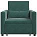 Divano Letto Singolo Verde scuro 90 x 165 x 87 cm Velluto - Foto miniatura 5