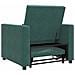 Divano Letto Singolo Verde scuro 90 x 165 x 87 cm Velluto - Foto miniatura 7