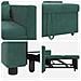 Divano Letto Singolo Verde scuro 90 x 165 x 87 cm Velluto - Foto miniatura 8