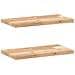 Mensole da Parete 2 pz 60x20x2 cm Legno Acacia Non Trattato - Foto miniatura 1